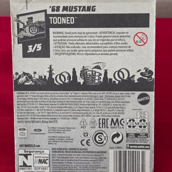 2020 HOT WHEELS, '68 MUSTANG, MINT IN THE PACKAGE!!! - Picture 3 of 3